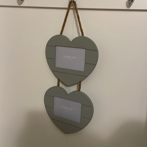 Shabby Chic Other - Hanging double heart picture frame